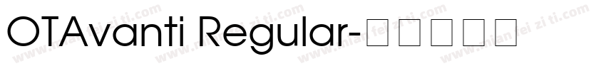 OTAvanti Regular字体转换